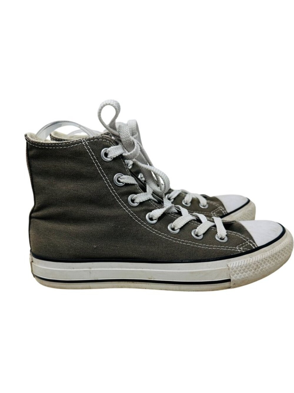 Converse Chuck Taylor All Star High Top Sneakers Olive Canvas Men's 5 Women's 7